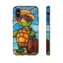 Load image into Gallery viewer, Vacation Turtle Stained Glass Design Tough Phone Case