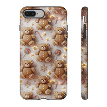 Load image into Gallery viewer, 3D Gingerbread Teddy Bear Phone Case, Christmas Protective Cover