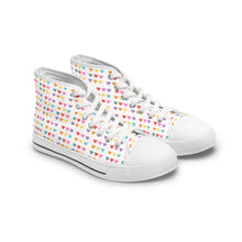 Load image into Gallery viewer, Colorful Hearts High Top Sneakers