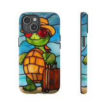 Load image into Gallery viewer, Vacation Turtle Stained Glass Design Tough Phone Case