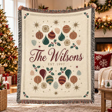 Load image into Gallery viewer, Vintage Ornament Pattern Woven Blanket