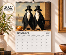 Load image into Gallery viewer, Penguin Wall Calendar 2027 with Cute and Unique Images, Animal Calendar, Arctic Animals Calendar, Wildlife Calendar, Adorable Animal