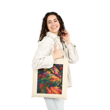 Load image into Gallery viewer, Colorful Cat Art Tote Bag | Heavy Cotton Canvas