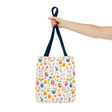 Load image into Gallery viewer, Whimsical Easter Tote Bag - Bunny & Egg Design for Spring, Reusable Shopping Bag, Cute Gift for Easter Basket, Spring Decor, Eco-Friendly