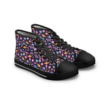 Load image into Gallery viewer, Women's Halloween High Top Sneakers – Chibi Bat & Candy