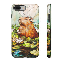 Load image into Gallery viewer, Capybara Stained Glass Phone Case: Protective Animal Cover