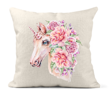 טען תמונה לגלריה, כרית פשתן בעיצוב מיוחד בגודל 40*40 ס"מ