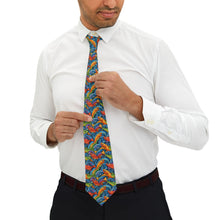 Load image into Gallery viewer, Colorful Fish Design Necktie
