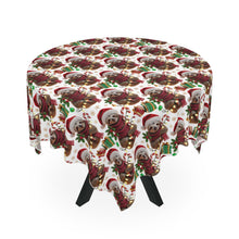 Load image into Gallery viewer, 3D Sloth Christmas Tablecloth, Festive Holiday Decor
