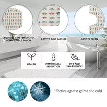Load image into Gallery viewer, Colorful Fish Bathroom Rug Set, Fish Pattern Bathroom Set, Mat Non Slip Toilet Cover Set
