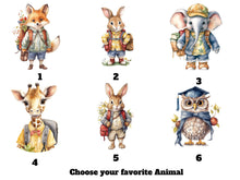 Load image into Gallery viewer, Personalized Rabbit Journal: Custom Name Softcover Back to School Gift
