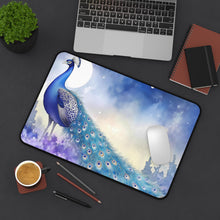 Load image into Gallery viewer, Peacock Desk Mat – Non-Slip Workspace Accessory
