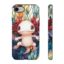 Load image into Gallery viewer, Axolotl Phone Case: Stained Glass Pet Lover Gift
