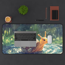 Load image into Gallery viewer, Snail Desk Mat, Whimsical Animal Mouse Pad
