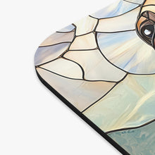 Load image into Gallery viewer, Pug Mouse Pad, Stained Glass Dog Office Decor, Gift for Pug Lover, Pug Mom Gift, Cute Desk Accessory, Dog Lover Office Gift
