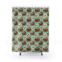Load image into Gallery viewer, Adorable Otter Bath Shower Curtain | Animal Theme Bathroom Decor
