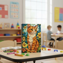 Load image into Gallery viewer, Ginger Cat Spiral Notebook,Kawaii Stationery Gift

