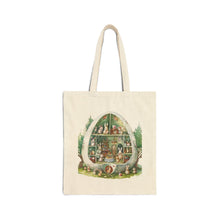 Load image into Gallery viewer, Easter Bunny Tote Bag, Spring Canvas Bag, Bunny House Easter Gift, Easter Basket Alternative, Gift for Her, Bunny Lover Gift
