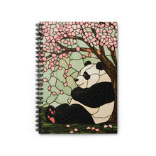 Load image into Gallery viewer, Panda Blossom Spiral Notebook, Cute Journal for Kids, School Supplies, Nature Lover Gift, Easter, Spring Decor,Gift For Mothers Day
