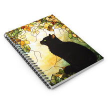 Load image into Gallery viewer, Black Cat Spiral Notebook ,Cute Black Kitty Journal for Cat Lovers, Back to School Gift, Stationery Supplies
