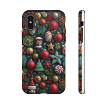 Load image into Gallery viewer, 3D Christmas Elements Phone Case, Holiday Protective Cover
