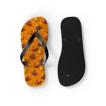 Load image into Gallery viewer, Orange Flip Flops – Rubber Duck Clown Fish Design
