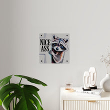 Load image into Gallery viewer, Funny Raccoon 'Nice Ass' Acrylic Art Panel
