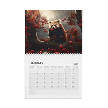 Load image into Gallery viewer, Red Panda Calendar 2027, Cute Red Panda Wall Calendar, Funny Animal Art, Red Panda Lover Gift
