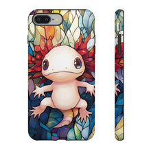 Load image into Gallery viewer, Axolotl Phone Case: Stained Glass Pet Lover Gift

