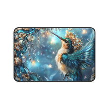 Load image into Gallery viewer, Hummingbird Desk Mat: Romantic Office Decor, Animal Lover Gift
