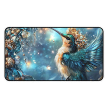 Load image into Gallery viewer, Hummingbird Desk Mat: Romantic Office Decor, Animal Lover Gift
