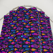 Load image into Gallery viewer, Fish Pattern Shower Curtain | Ocean Fish Repeat Design, Bathroom Decor
