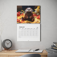 Load image into Gallery viewer, Otter Calendar 2027, Funny Otter Wall Calendar, Cute Otter Calendar, Otter Lover Gift, Wildlife Calendar, Cute Animal Gift
