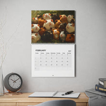 Load image into Gallery viewer, Guinea Pig Calendar 2027, Cute Guinea Pig Wall Calendar, Guinea Pig Lover Gift, Cavy Gift, Cute Pet Calendar, Christmas Gift
