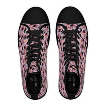 Load image into Gallery viewer, Pink Pansy Pattern High Top Sneakers
