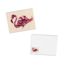 Load image into Gallery viewer, Flamingo Calendar 2027, Pink Flamingo Wall Calendar, Tropical Bird Art
