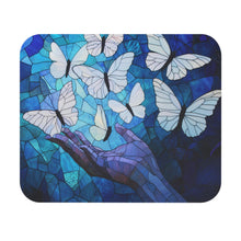 Load image into Gallery viewer, Stained Glass Butterfly Mouse Pad: Elegant Desk Decor
