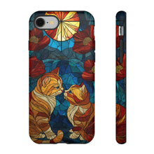 Load image into Gallery viewer, Cat Phone Case – Stained Glass Style Kitten Art
