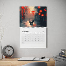 Load image into Gallery viewer, Raccoon Calendar 2027, Funny Raccoon Wall Calendar, Cute Wildlife Calendar, Raccoon Lover Gift, Trash Panda Gift, Animal Calendar
