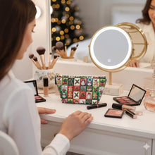 Load image into Gallery viewer, Christmas Patchwork Icons Accessory Pouch
