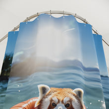 Load image into Gallery viewer, Red Panda Shower Curtain: Nature Lover Bathroom Decor
