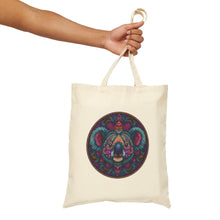 Load image into Gallery viewer, Colorful Tribal Koala Tote Bag | Psychedelic Animal Art Cotton Canvas Tote
