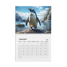 Load image into Gallery viewer, Penguin Wall Calendar 2027 with Cute and Unique Images, Animal Calendar, Arctic Animals Calendar, Wildlife Calendar, Adorable Animal
