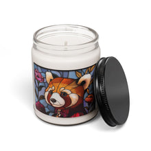 Load image into Gallery viewer, Red Panda Stained Glass Candle, Animal Lover Gift

