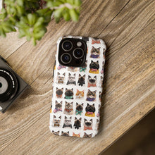 Load image into Gallery viewer, Funny Dressed Cat Portrait iPhone Case, Cute Feline Pattern Samsung Cover, Whimsical Kitten Print Mobile Case, Animal Lover Birthday Gift

