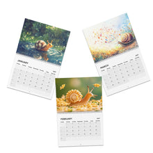 Load image into Gallery viewer, Snail Calendar 2027, Cute Snail Wall Calendar, Snail Lover Gift, Whimsical Animal Calendar, Nature Lover Gift, Cute Animal Gift

