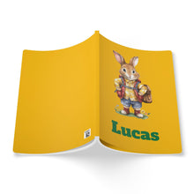 Load image into Gallery viewer, Personalized Rabbit Journal: Custom Name Softcover Back to School Gift
