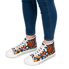 Load image into Gallery viewer, Autumn Leaf Print High Top Sneakers: Women's Fall Fashion
