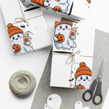 Load image into Gallery viewer, Cute Cartoon Ghost Halloween Gift Wrap Paper
