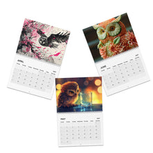 Load image into Gallery viewer, Owl Calendar 2027, Cute Owl Wall Calendar, Funny Owl Calendar, Owl Lover Gift, Bird Lover Gift, Wildlife Calendar, Christmas Gift
